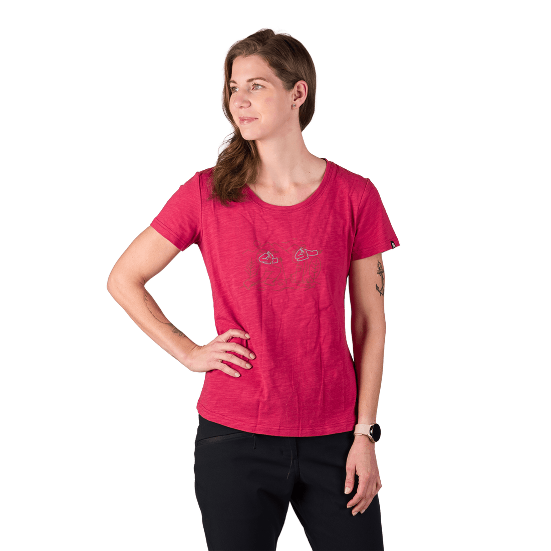 TR-6052OR women's outdoor organic slub cotton T-shirt  HELENA