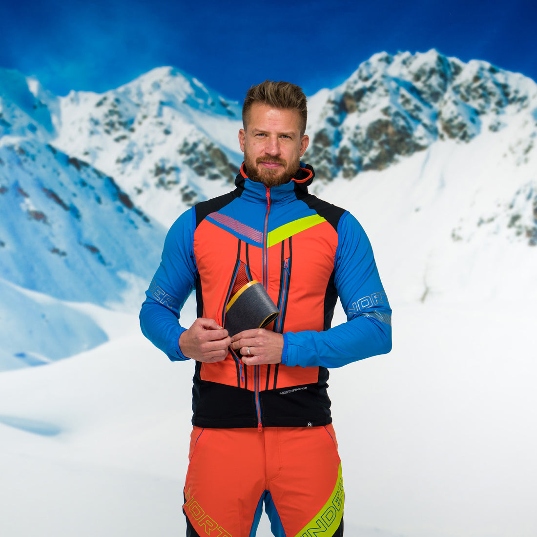 VE-32801SKP men's vest ski-touring thermal  polartec® alpha direct 2,5l VHAN