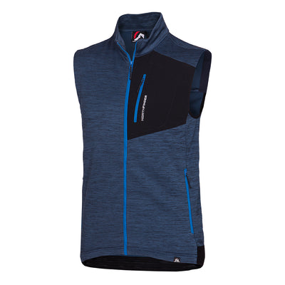 VE-3440OR men's trekking athletic fit melange fleece vest GUY