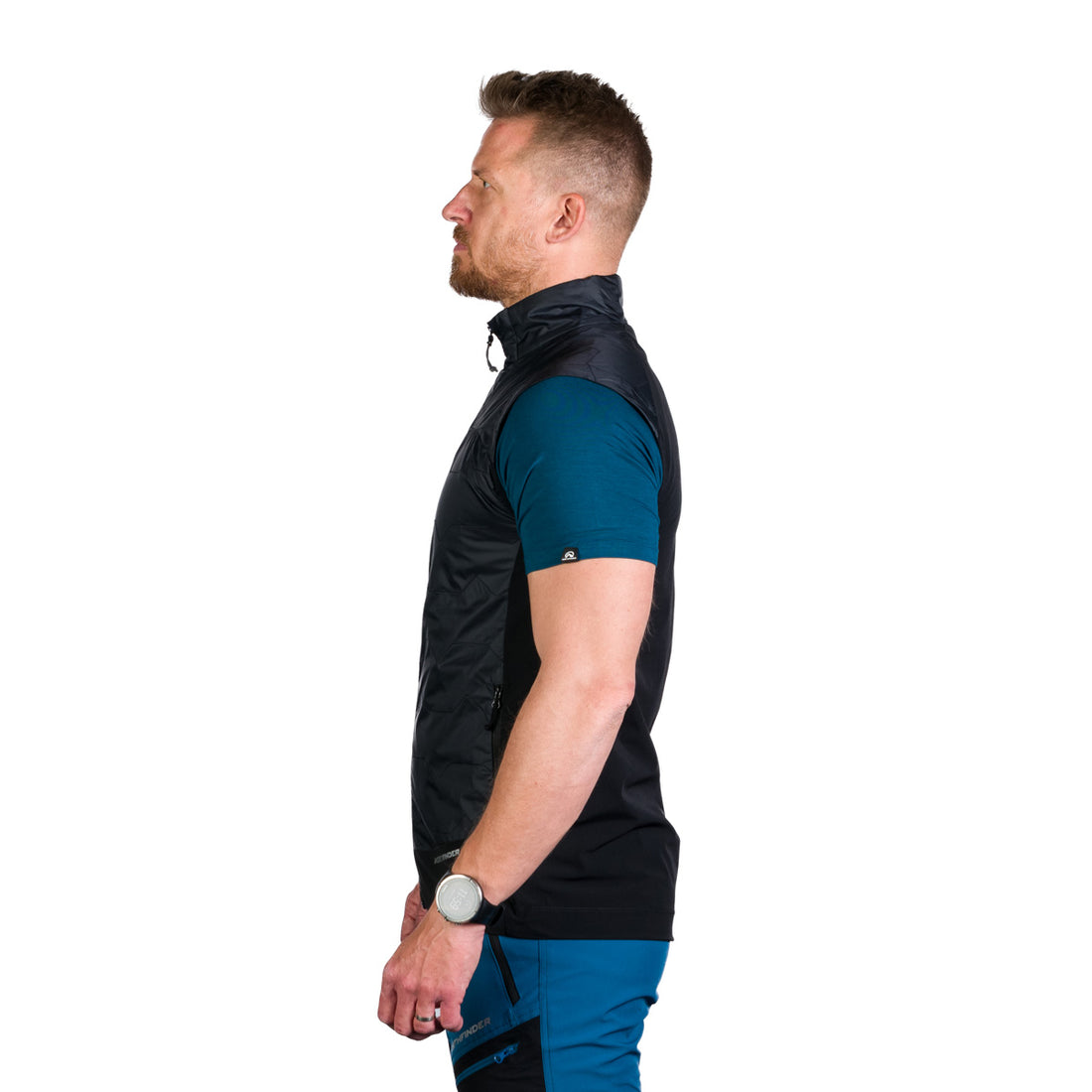 VE-3471OR men's light active insulated hybrid vest TRACY