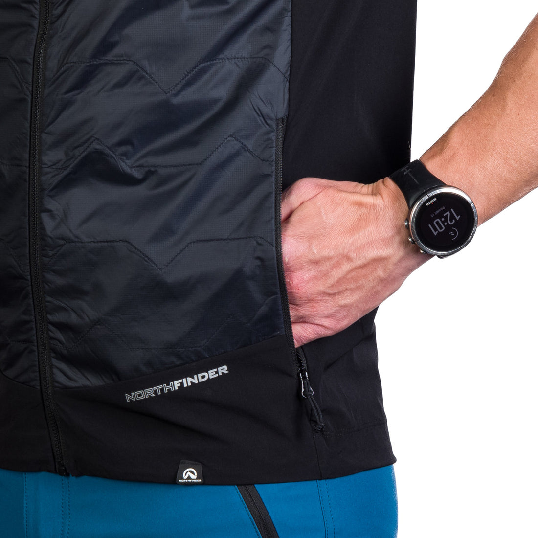 VE-3471OR men's light active insulated hybrid vest TRACY