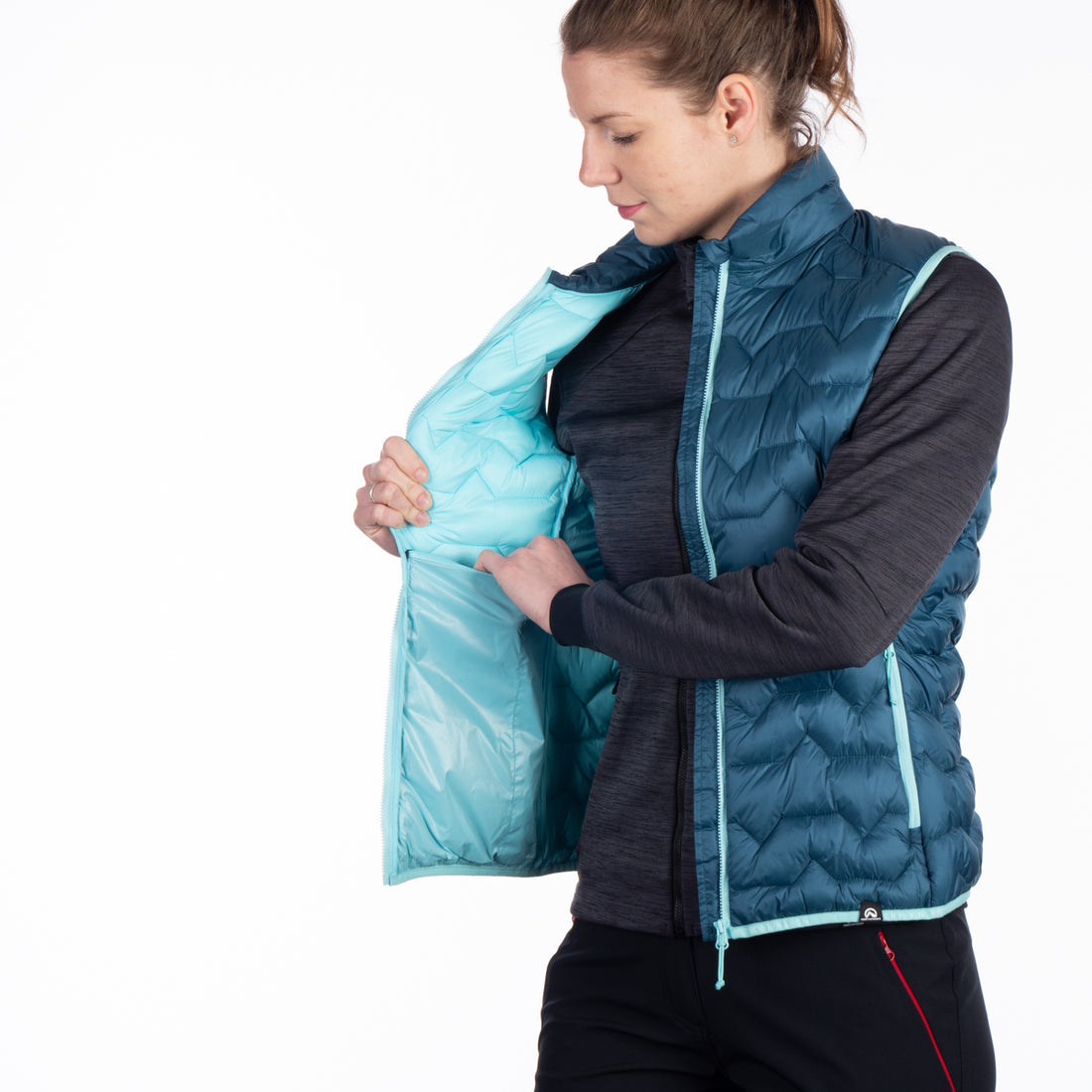VE-4461OR women's outdoor like down vest insulated FERN