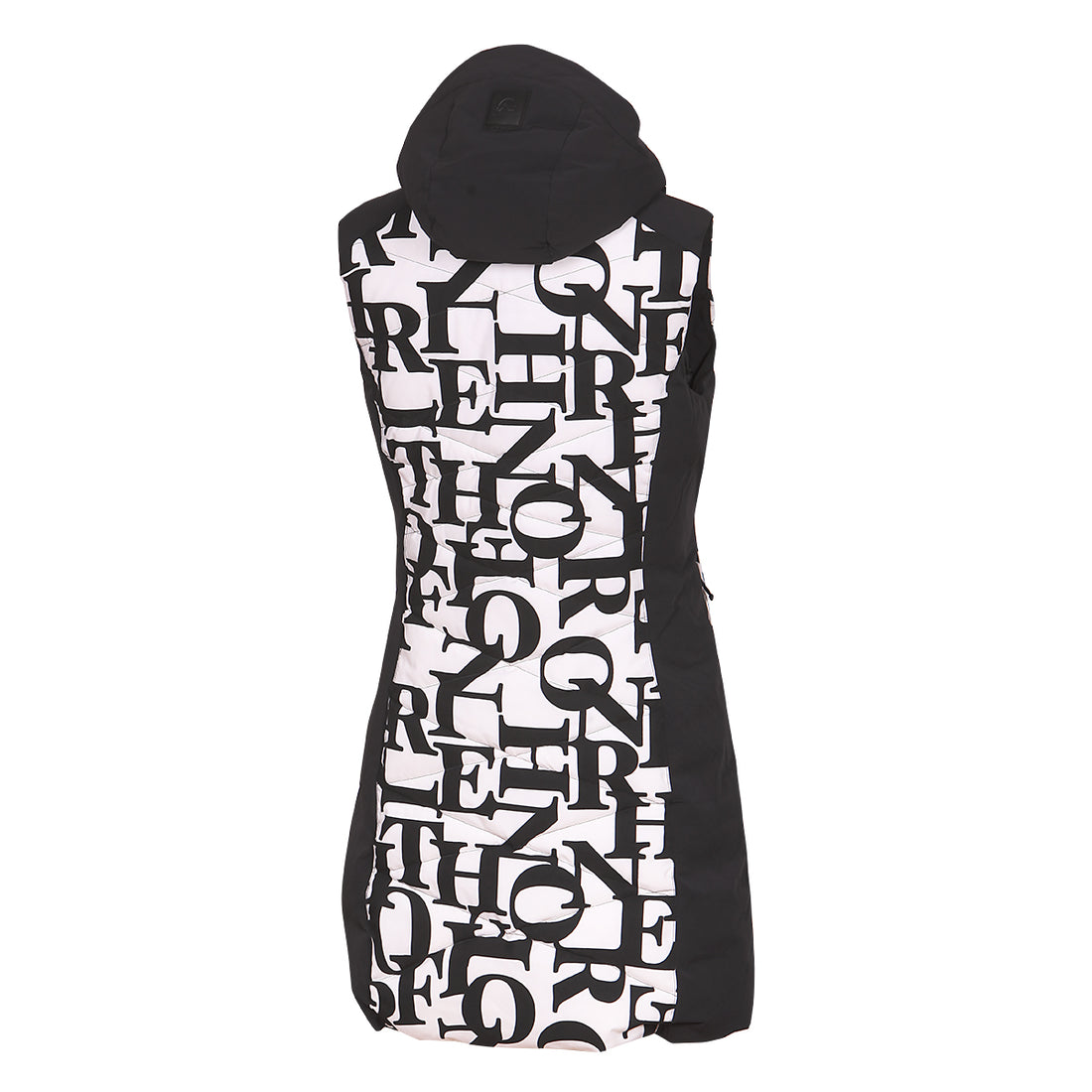 VE-4480SNW women's ski trendy quilted long vest STACY