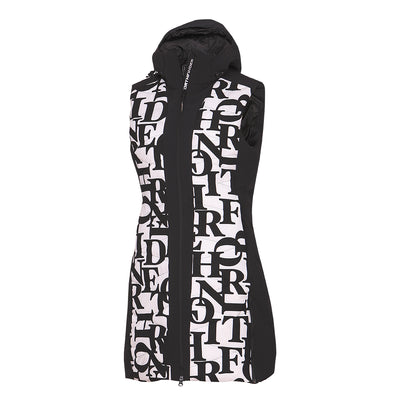 VE-4480SNW women's ski trendy quilted long vest STACY