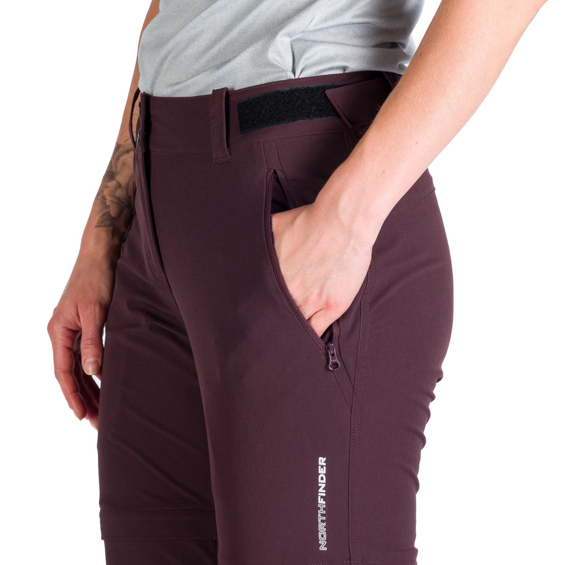 Women's hiking elastic pants 2in1 KAY